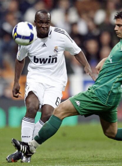 Lass, en un partido en el estadio Bernabéu.