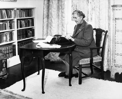 La escritora Agatha Christie, en 1946.