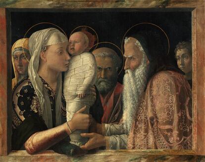 La versión de Andrea Mantegna de la 'Presentación de Cristo en el templo' (1454).