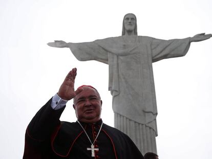 O arzebispo do Rio, Orani Tempesta, no lançamento da campanha para arrecadar fundos. 