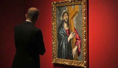 'Cristo con la cruz'' de El Greco, una de las obras cedidas por el MNAC.