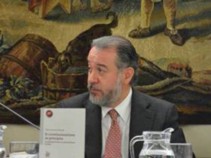 El reci&eacute;n nombrado procurador general de M&eacute;xico, Ra&uacute;l Cervantes, la semana pasada en Madrid.