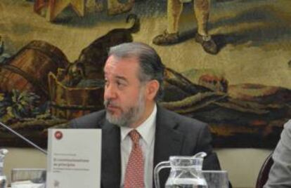 El reci&eacute;n nombrado procurador general de M&eacute;xico, Ra&uacute;l Cervantes, la semana pasada en Madrid.