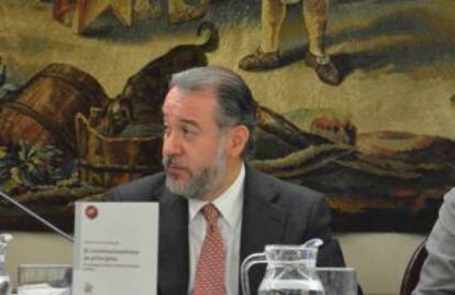 El recién nombrado procurador general de México, Raúl Cervantes, la semana pasada en Madrid.