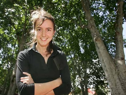 La veterinaria y conservadora de simios Karmele Llano ayer en Bilbao.