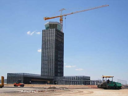 Terminal en construcción del futuro aeropuerto Madrid Sur, en Ciudad Real.