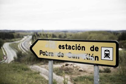 Cartel de la estación.