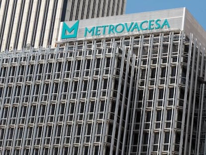 Uno de los edificios representativos de Metrovacesa en el Paseo de la Castellana de Madrid.