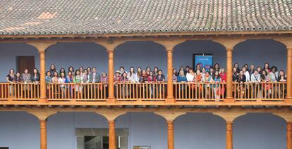 Líderes feministas reunidas en el Centro de Formación de la Cooperación Española en La Antigua Guatemala.