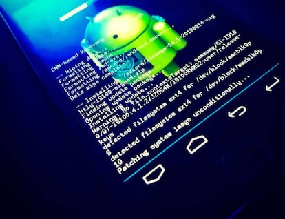 Una imagen del tradicional recovery de Android