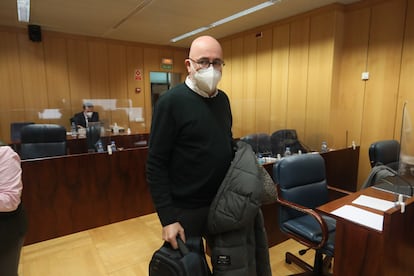 The Director General of Health Coordination of the Community of Madrid, Javier Martínez Peromingo, this Friday before appearing in the Assembly.