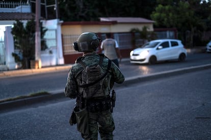 Fuerza de seguridad en Culiacán, Sinaloa, el 25 de noviembre de 2024.