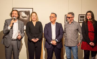 Inauguración de la Exposición 'Mucho por Ver' de José Manuel Magano, en Madrid, en enero de 2024.