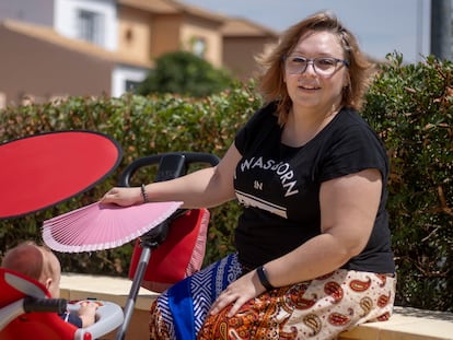 Inmaculada Ruiz, una de las mujeres que estuvo en el pabellón de embarazadas afectada por listeriosis, hace un año.