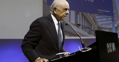 El presidente del BBVA, Francisco González.