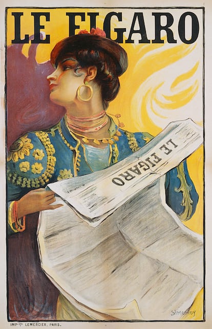 Poster de 'Le Figaro' con una representación arquetípica del gitano español.