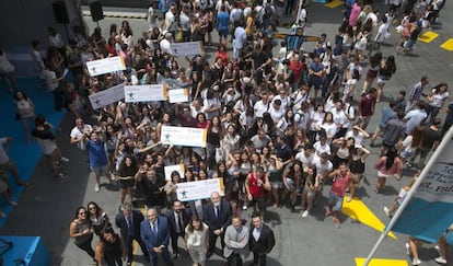 Foto de familia de los finalistas. Al pinchar en la imagen, se accede a la fotogalería.