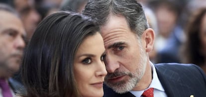 El rey Felipe VI y la reina Letizia