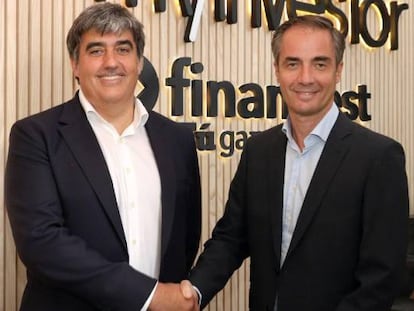 Carlos Aso, CEO de Andbank y vicepresidente de MyInvestor, y Asier Uribeechebarria, CEO y fundador de Finanbest.