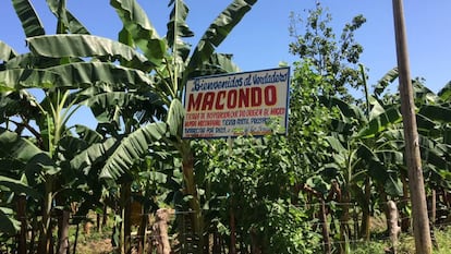 Entrada a la vereda de Macondo.