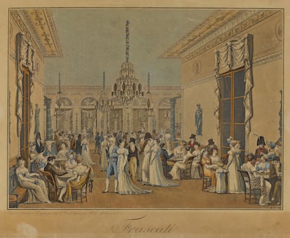 'Frascati' (1807), obra de Philibet-Louis Debucourt (1755-1832), que es troba al Museu Carnavalet de París.