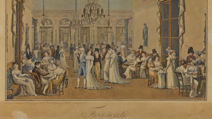 'Frascati' (1807), obra de Philibet-Louis Debucourt (1755-1832), que es troba al Museu Carnavalet de París.