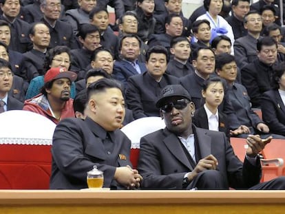 Rodman charla con Kim Jong-Un 