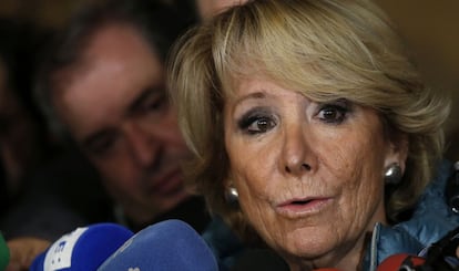 Esperanza Aguirre, el passat dia 12