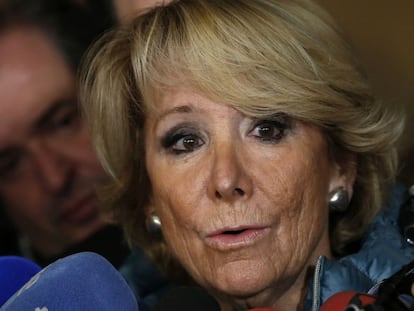 Esperanza Aguirre, el passat dia 12