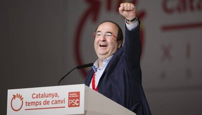Miquel Iceta, al Congrés, aquest dissabte.
