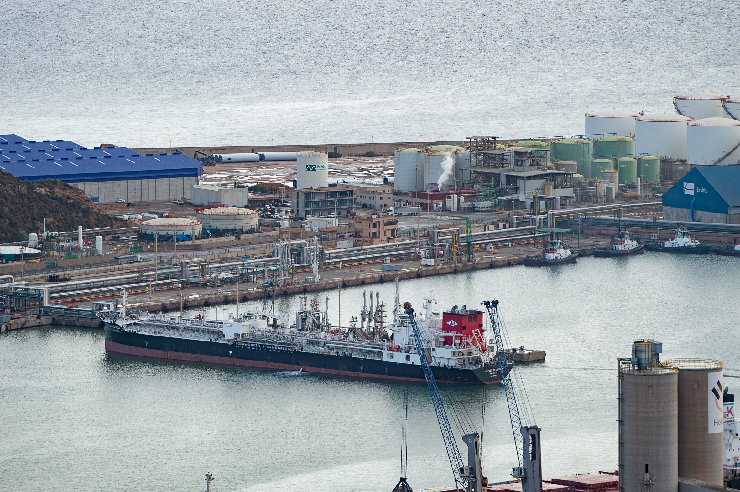 Planta regasificadora de Cartagena, en Murcia, en 2022.
