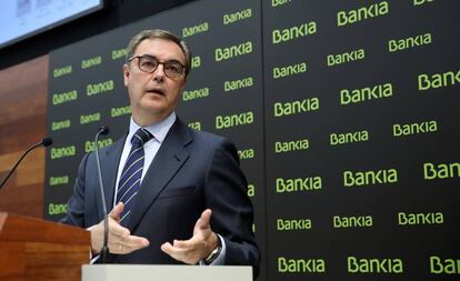 José Sevilla, consejero delegado de Bankia, en la presentación de los resultados del primer semestre.