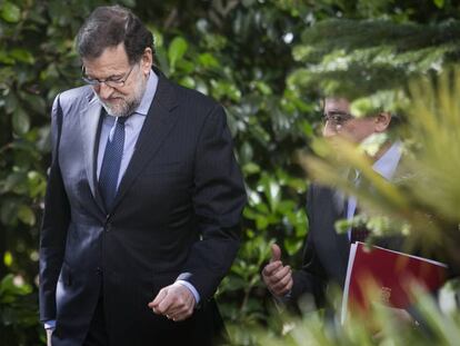 El president del Govern espanyol, Mariano Rajoy, dimarts a Barcelona.