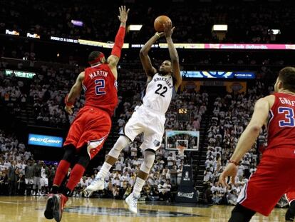 Momento del partido entre los Grizzlies y los Clippers.