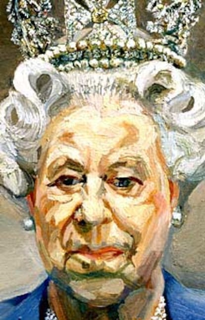 La reina Isabel II de Inglaterra según Lucian Freud.