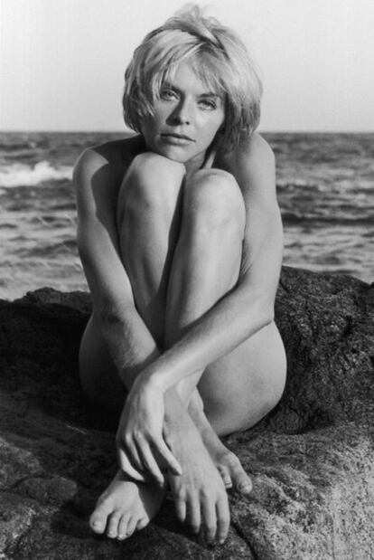 Susannah York, en los años sesenta, en el rodaje de <i>Duffy.</i>