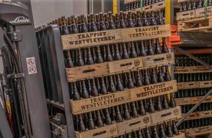 Almacenaje de la cerveza Trappist Westvleteren.