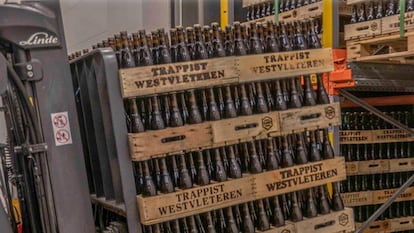 Almacenaje de la cerveza Trappist Westvleteren.