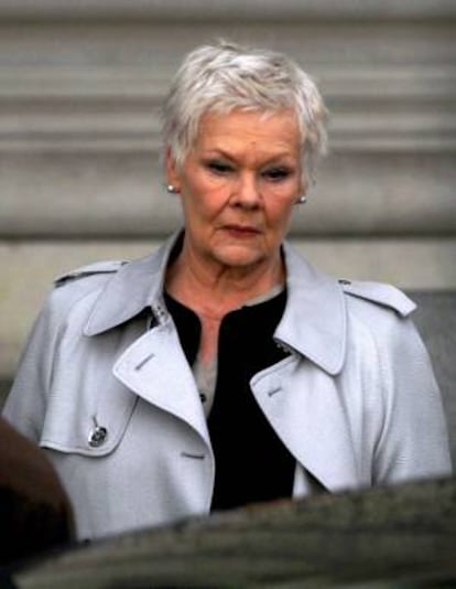 Judi Dench, durante el rodaje de 'Skyfall'