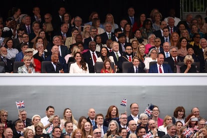 Keir Starmer, en tercera fila, asiste a los actos por el Jubileo de la Reina de Inglaterra el 4 de junio de 2022. 
