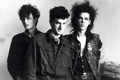 The Birthday Party, el grupo de Nick Cave (a la derecha).