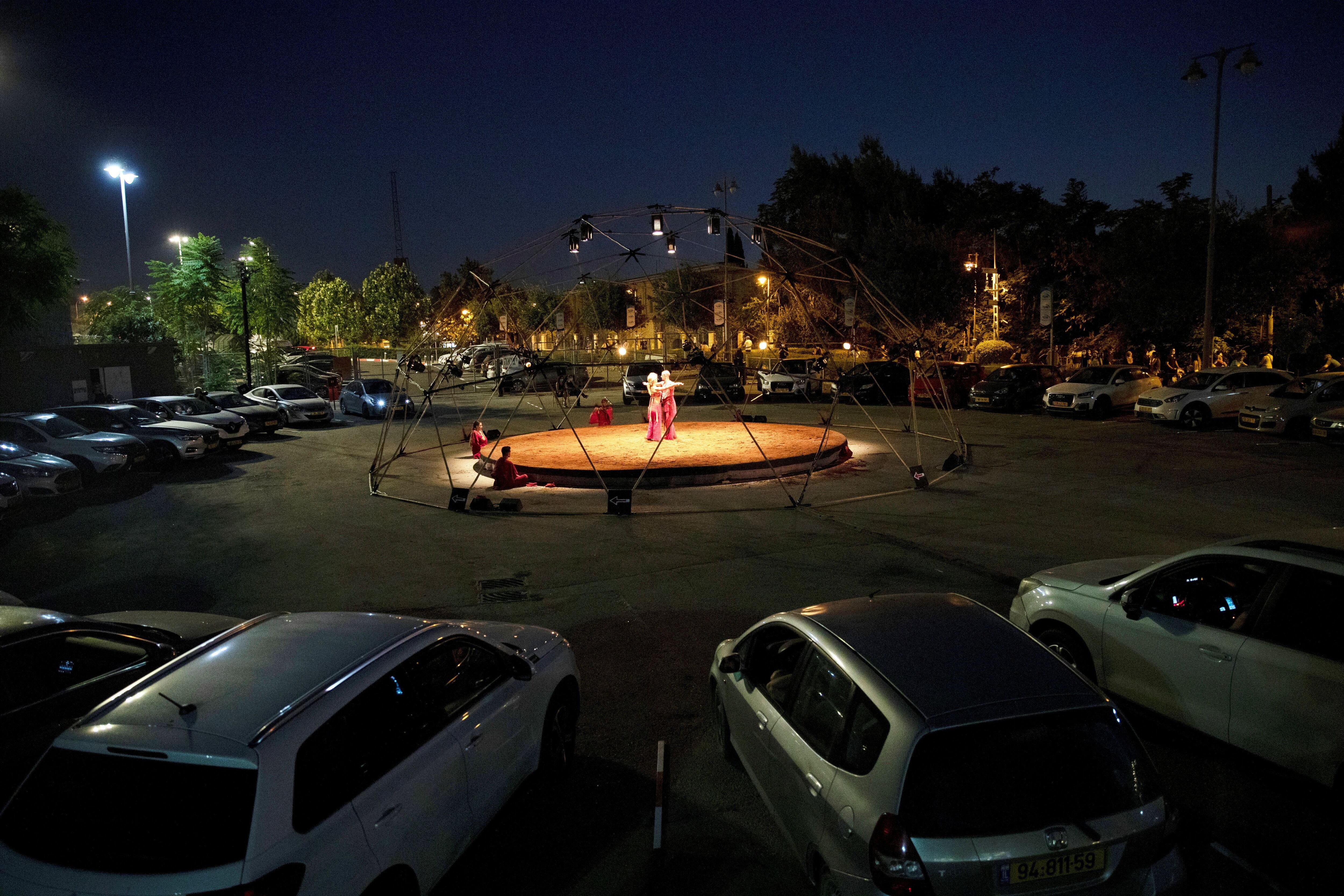 Representación de la compañía Vertigo Dance en agosto en Jerusalén.