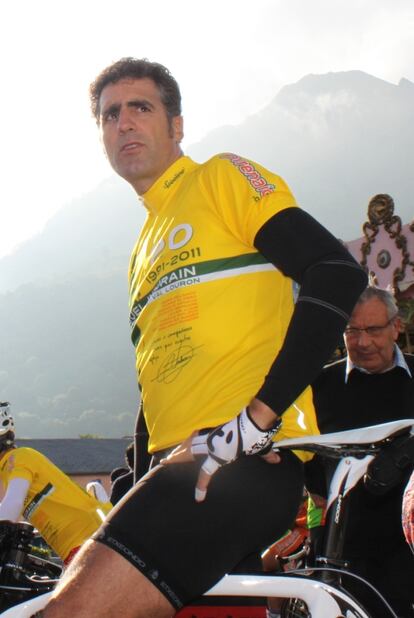 Miguel Indurain, 20 años después de decantar el Tour a su favor en la mítica montaña francesa.