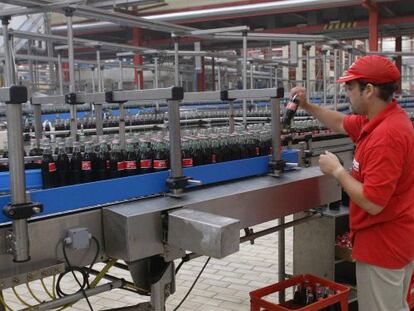 Planta embotelladora de Coca-Cola en Fuenlabrada (Madrid).