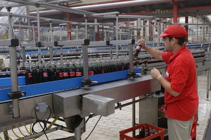 Planta embotelladora de Coca-Cola en Fuenlabrada (Madrid).