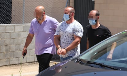 Los empresarios detenidos por tráfico de marihuana en Terrassa.