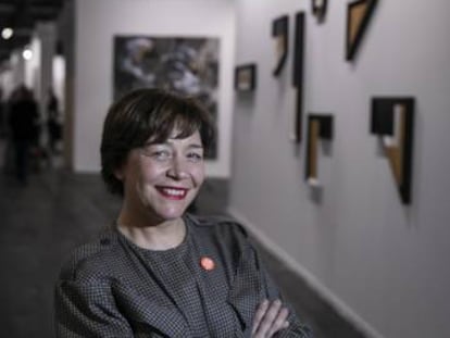 Maribel López, codirectora de ARCO, en la feria.