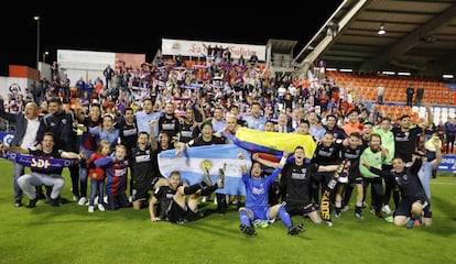 Celebración del ascenso a LaLiga Santander en Lugo, el pasado 21 de mayo.