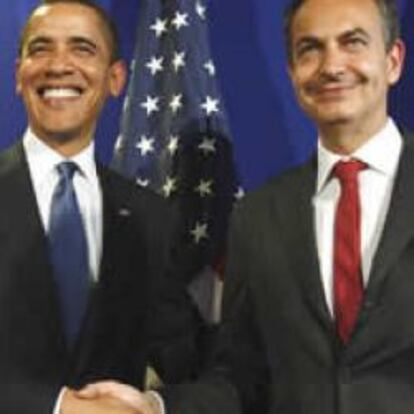 Encuentro entre Zapatero y Obama en Praga