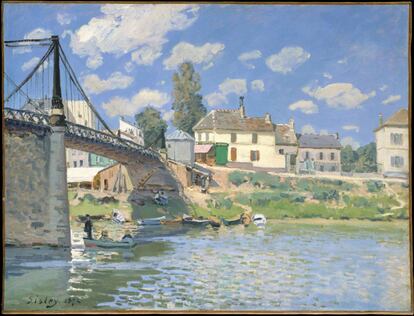 'El puente de Villeneuve-la-Garenne', 1872, de Alfred Sisley.